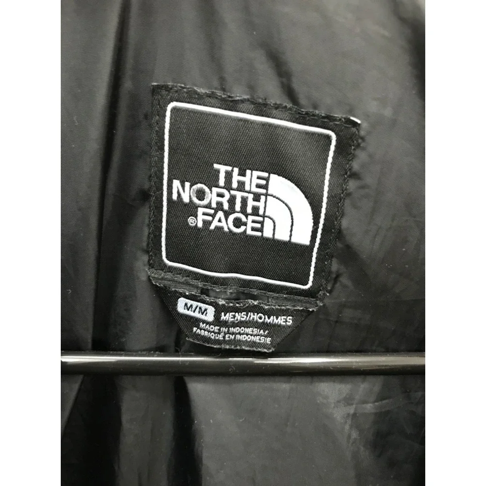 The North Face Mens Zip Front Puffer Jacket Size Medium Black Pockets